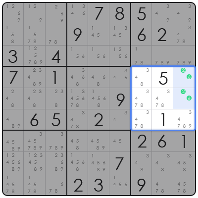sudoku number combinations